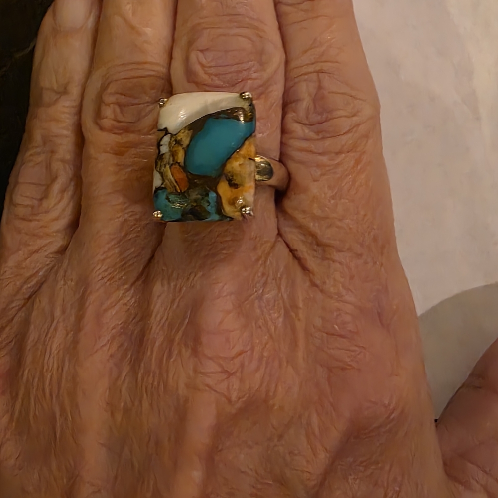 Turquoise and Gold Ring